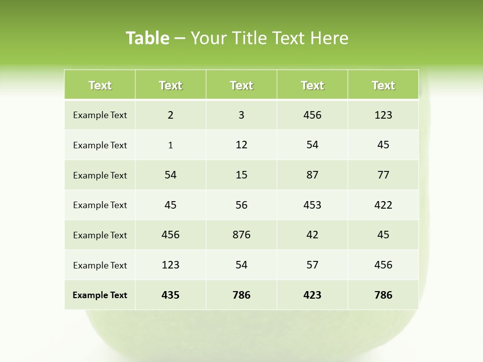 Freshness Delicious Green PowerPoint Template