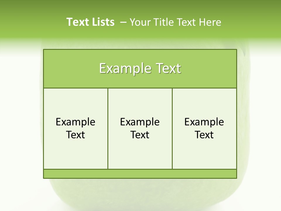 Freshness Delicious Green PowerPoint Template