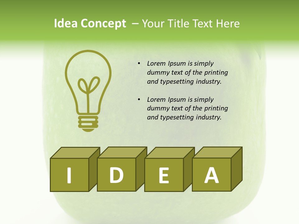 Freshness Delicious Green PowerPoint Template