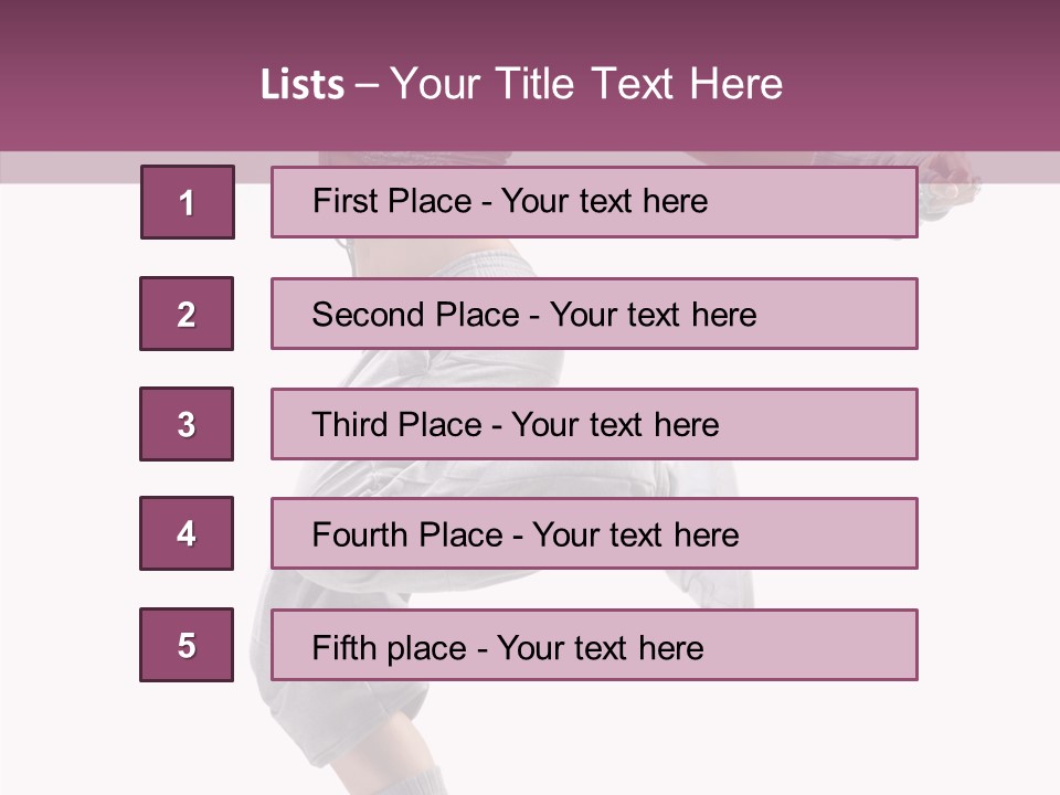 Style Moving Exercizing PowerPoint Template