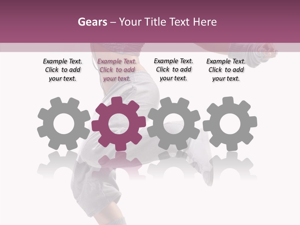 Style Moving Exercizing PowerPoint Template