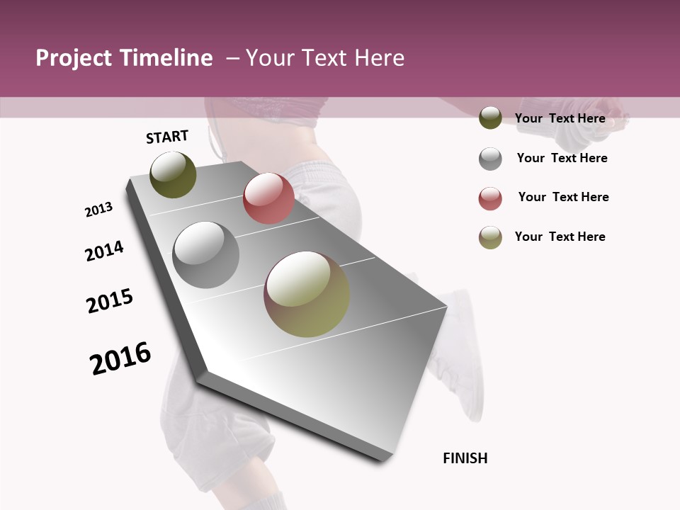 Style Moving Exercizing PowerPoint Template