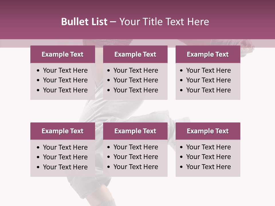 Style Moving Exercizing PowerPoint Template