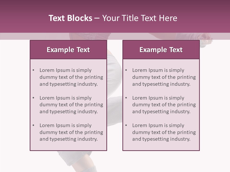 Style Moving Exercizing PowerPoint Template