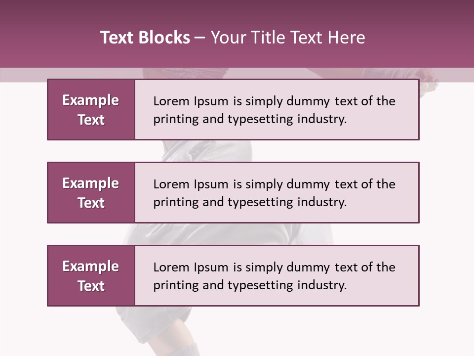 Style Moving Exercizing PowerPoint Template