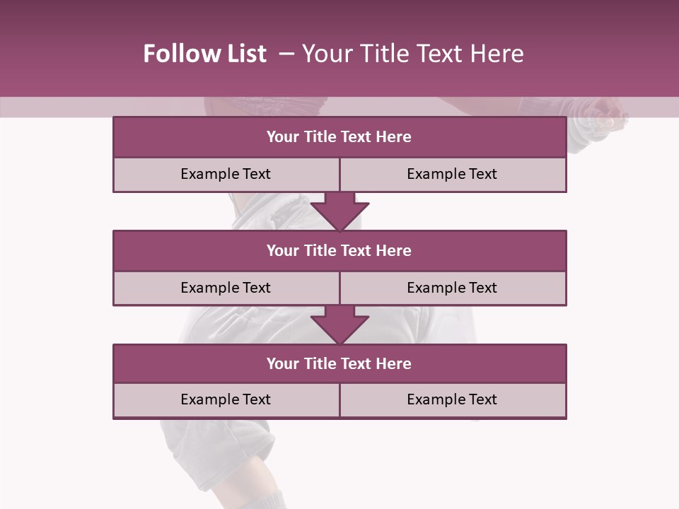Style Moving Exercizing PowerPoint Template