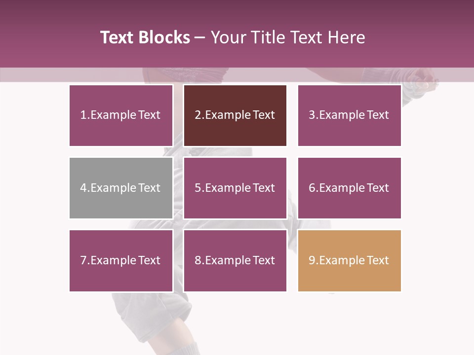 Style Moving Exercizing PowerPoint Template