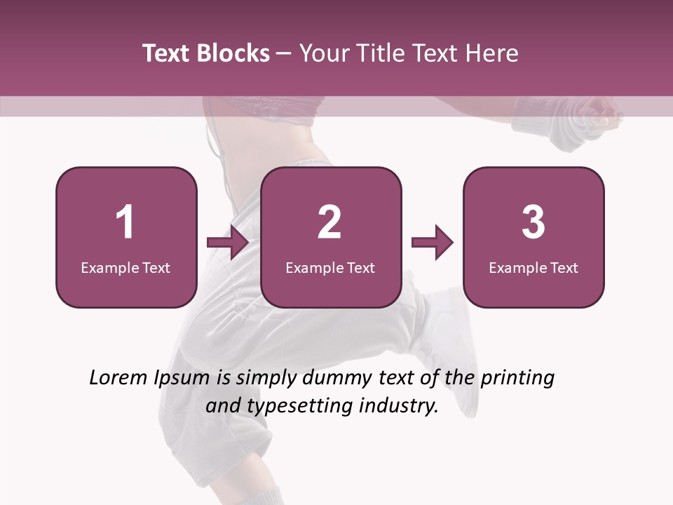 Style Moving Exercizing PowerPoint Template