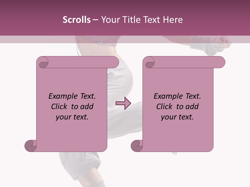 Style Moving Exercizing PowerPoint Template