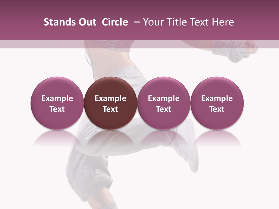 Style Moving Exercizing PowerPoint Template