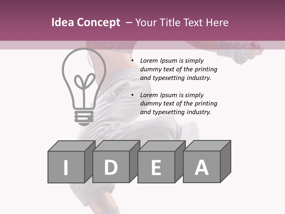 Style Moving Exercizing PowerPoint Template