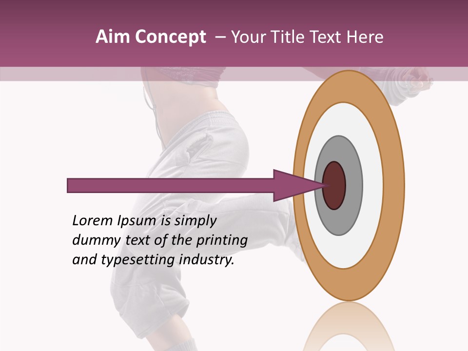Style Moving Exercizing PowerPoint Template