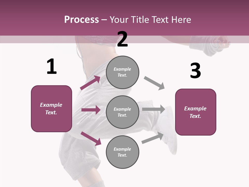 Style Moving Exercizing PowerPoint Template