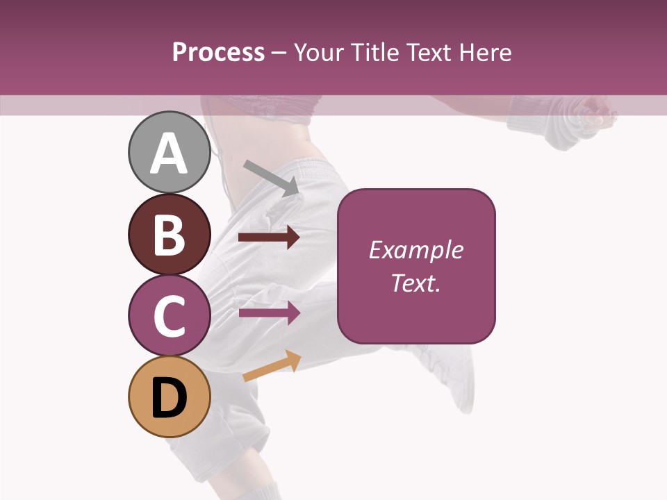 Style Moving Exercizing PowerPoint Template