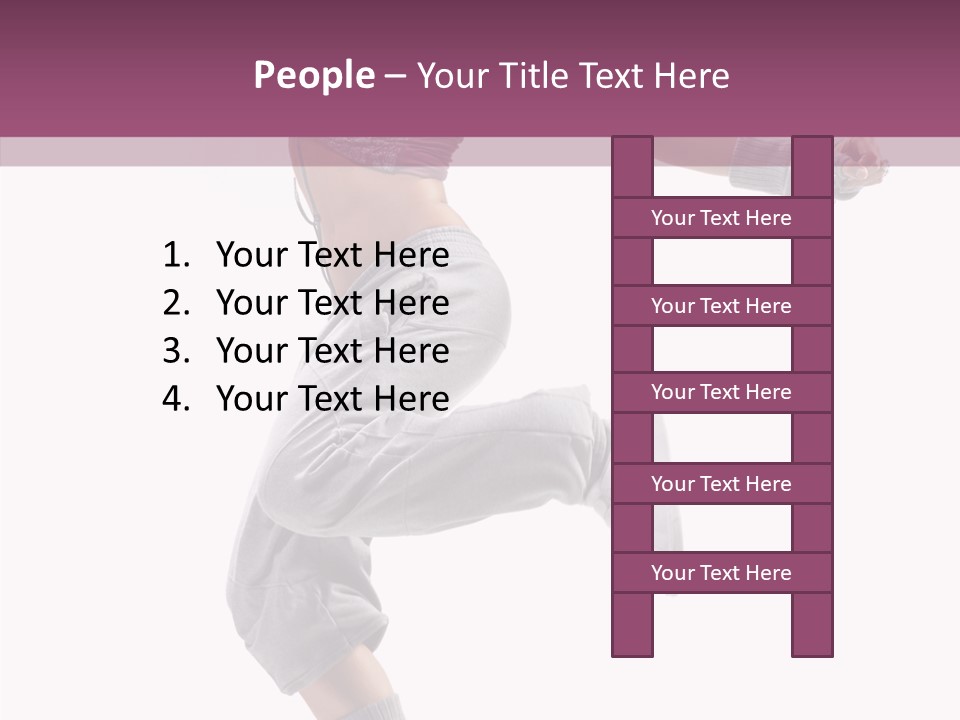 Style Moving Exercizing PowerPoint Template
