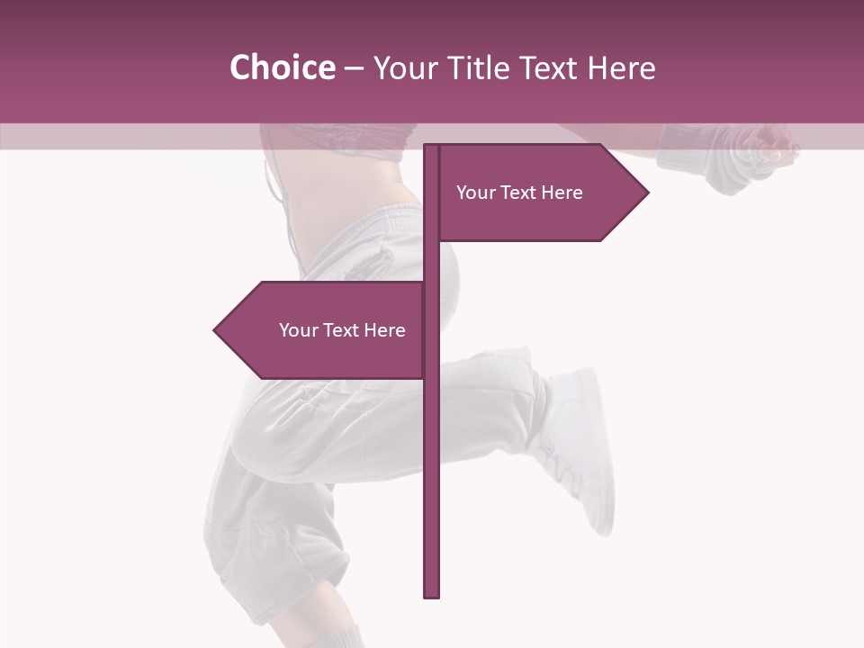 Style Moving Exercizing PowerPoint Template