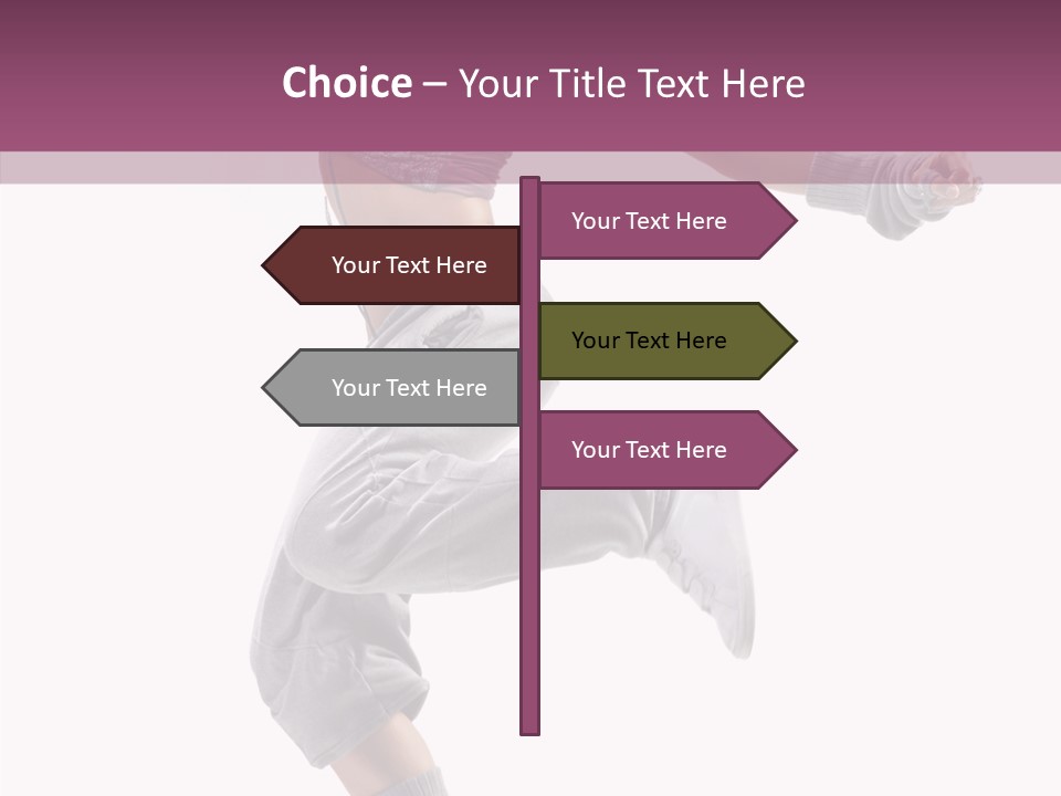 Style Moving Exercizing PowerPoint Template
