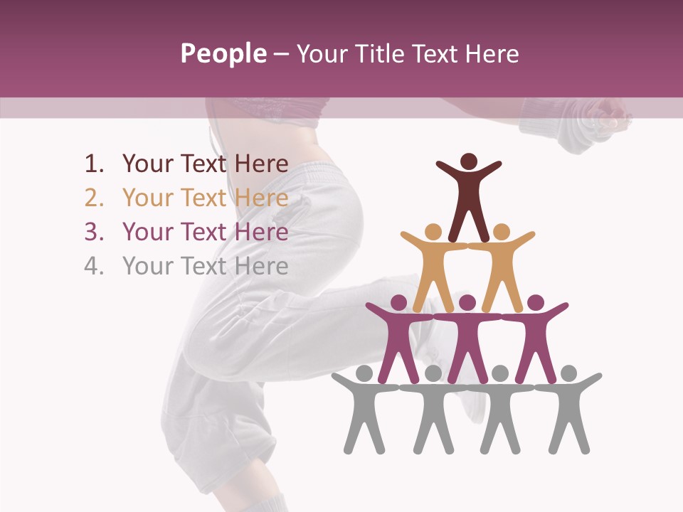 Style Moving Exercizing PowerPoint Template