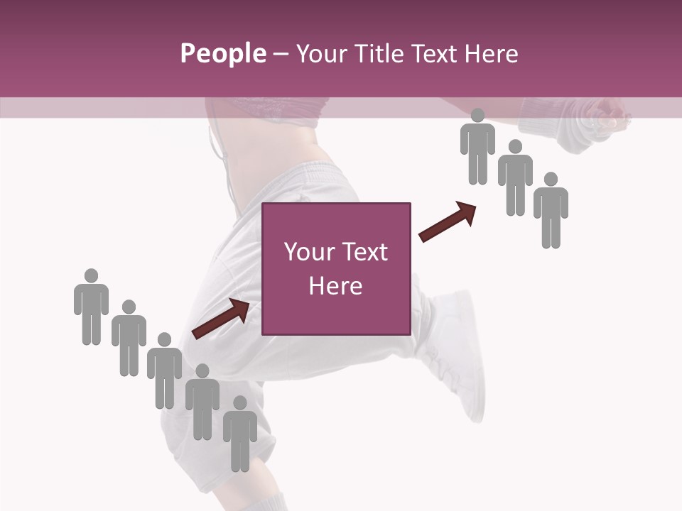 Style Moving Exercizing PowerPoint Template