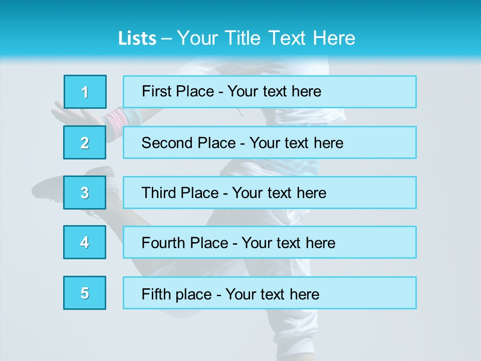 Fitness Female Girl PowerPoint Template