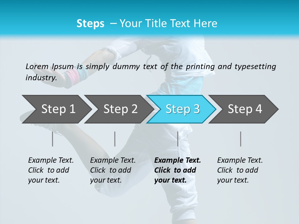 Fitness Female Girl PowerPoint Template