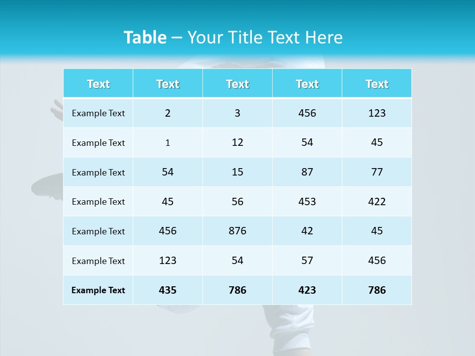 Fitness Female Girl PowerPoint Template