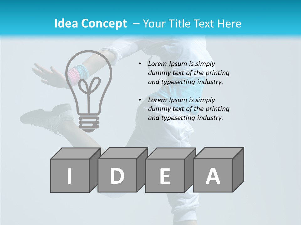 Fitness Female Girl PowerPoint Template