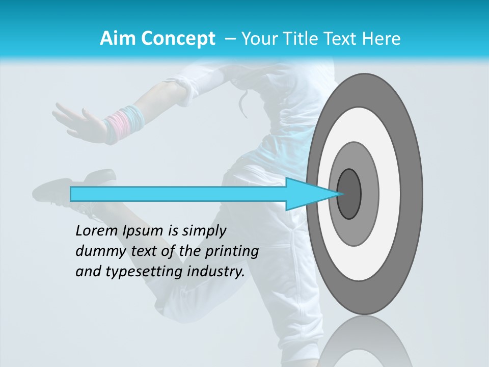 Fitness Female Girl PowerPoint Template