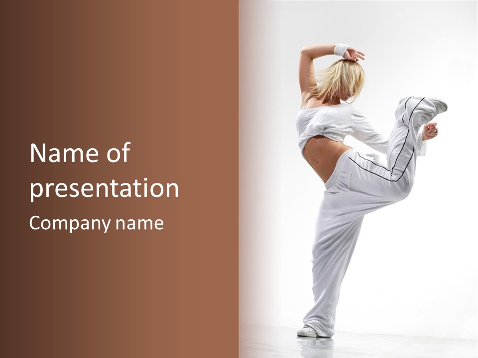 Fitness Fashion Fly PowerPoint Template