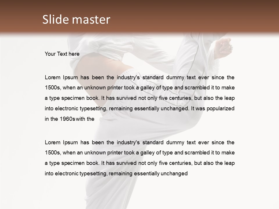 Fitness Fashion Fly PowerPoint Template