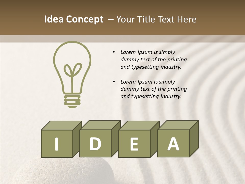 Simplicity Life Background PowerPoint Template