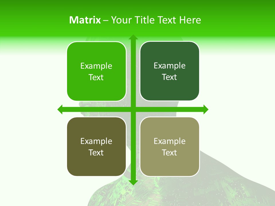 Processor Object White PowerPoint Template