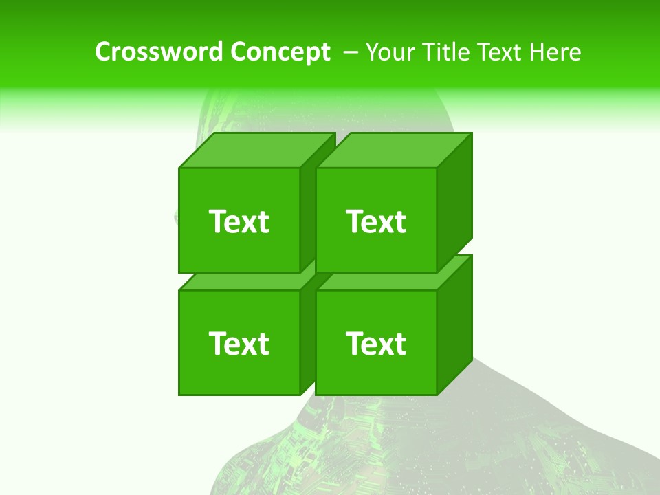 Processor Object White PowerPoint Template
