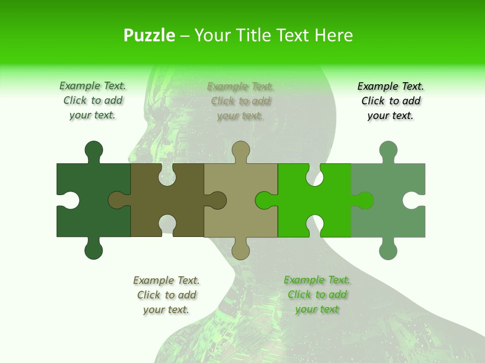 Processor Object White PowerPoint Template