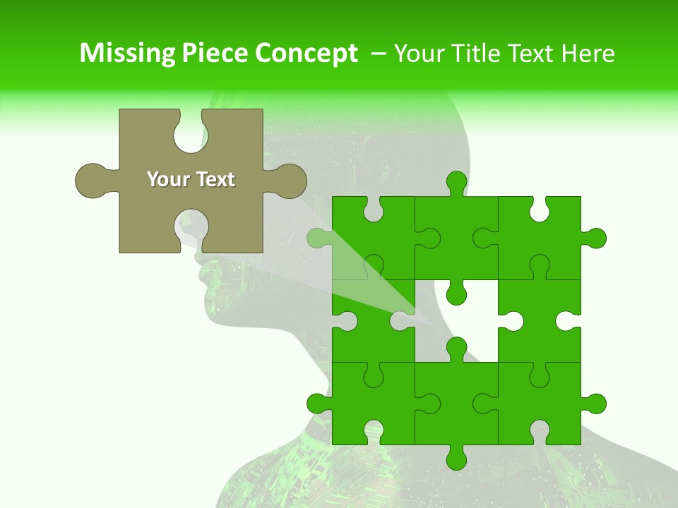 Processor Object White PowerPoint Template