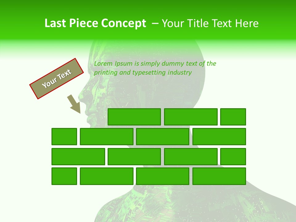 Processor Object White PowerPoint Template