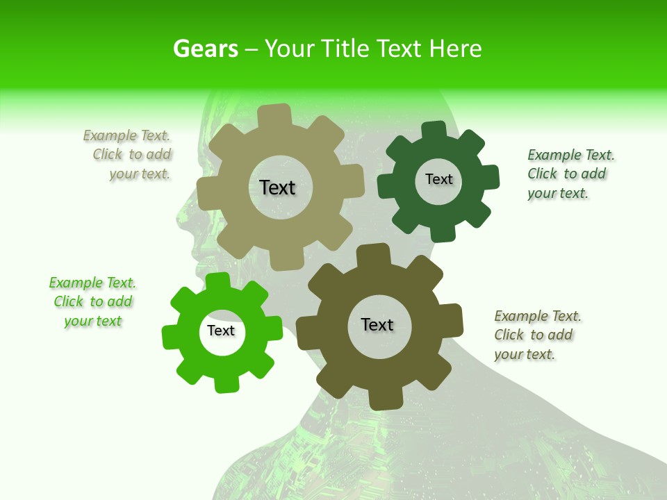 Processor Object White PowerPoint Template