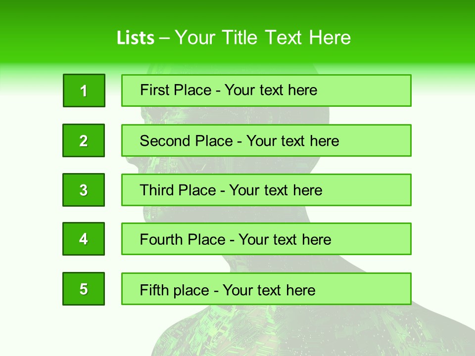 Processor Object White PowerPoint Template