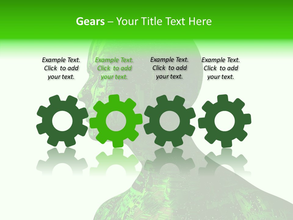 Processor Object White PowerPoint Template