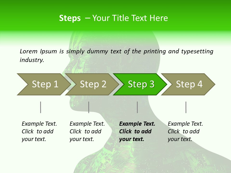 Processor Object White PowerPoint Template