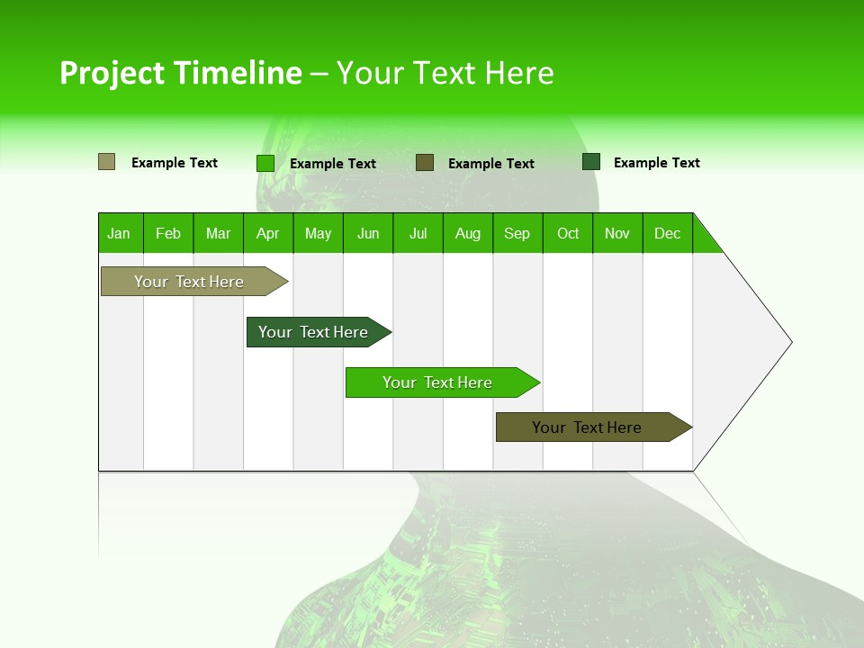 Processor Object White PowerPoint Template