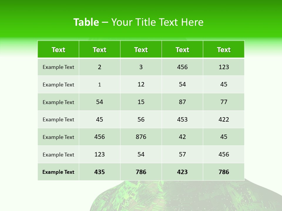 Processor Object White PowerPoint Template