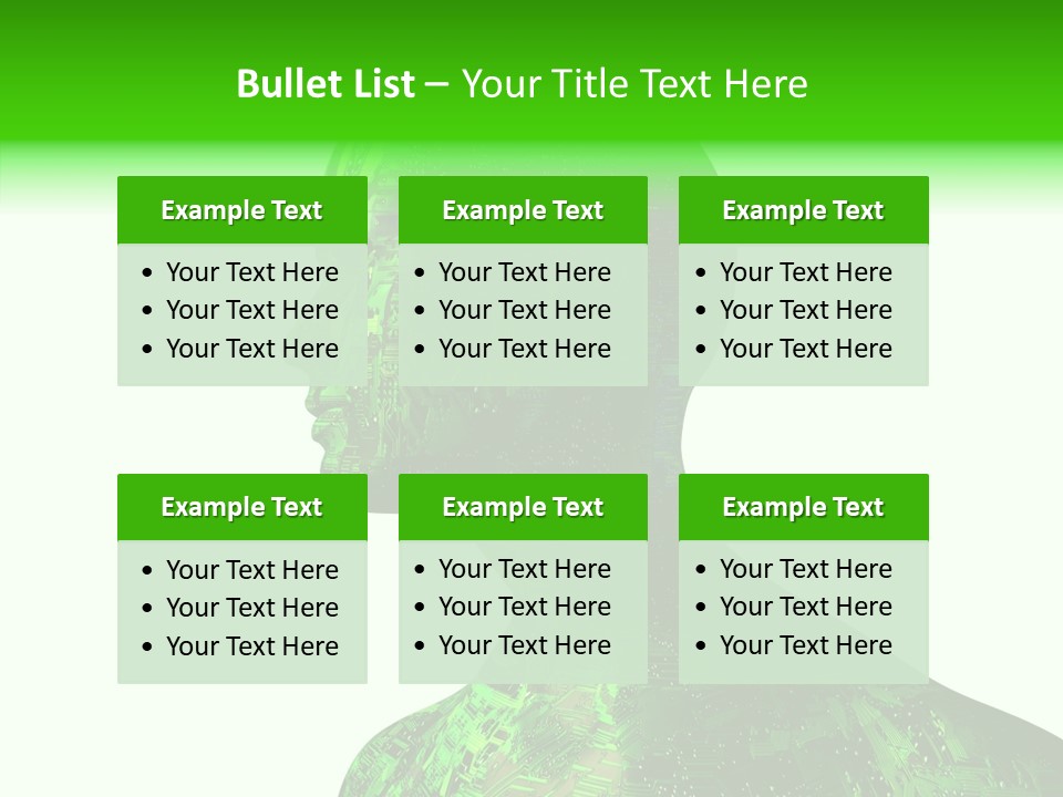 Processor Object White PowerPoint Template