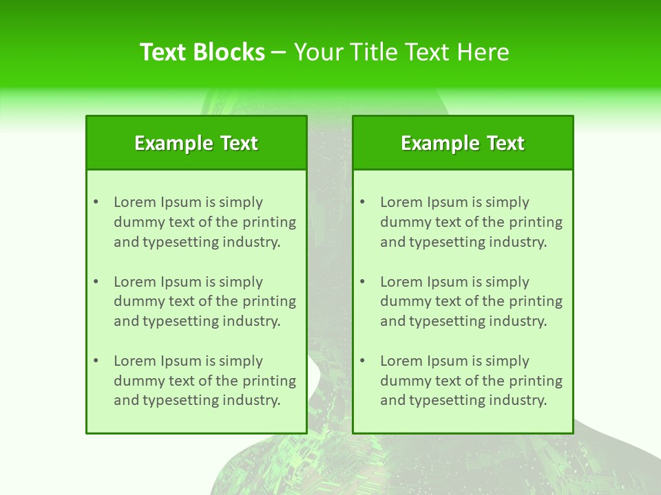 Processor Object White PowerPoint Template