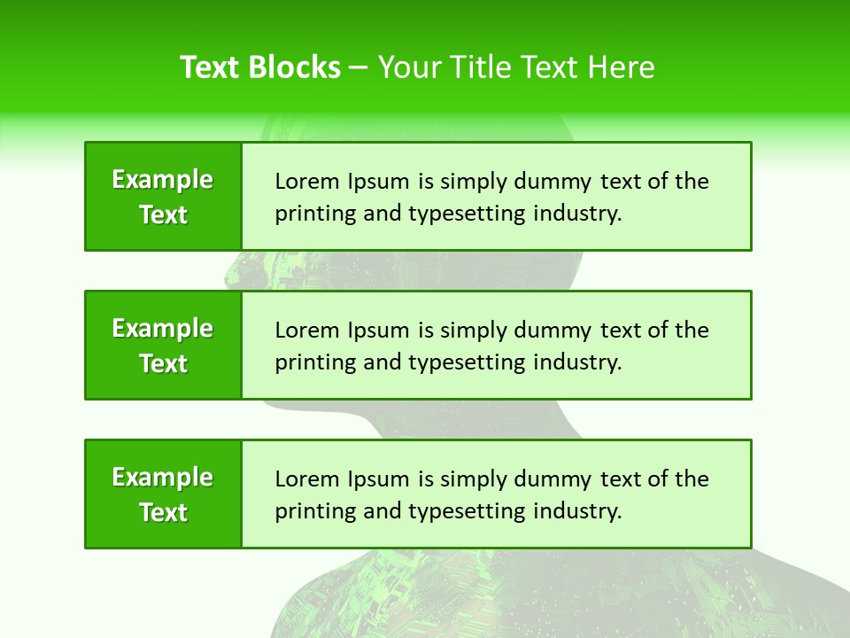 Processor Object White PowerPoint Template