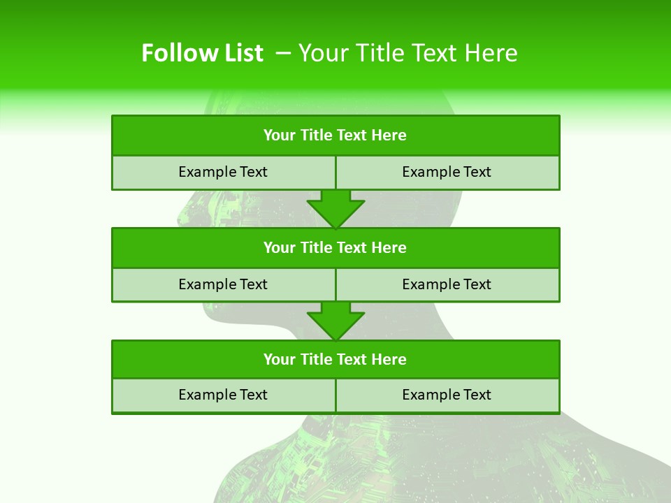 Processor Object White PowerPoint Template