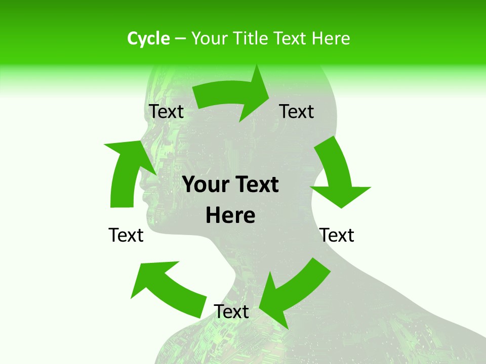 Processor Object White PowerPoint Template