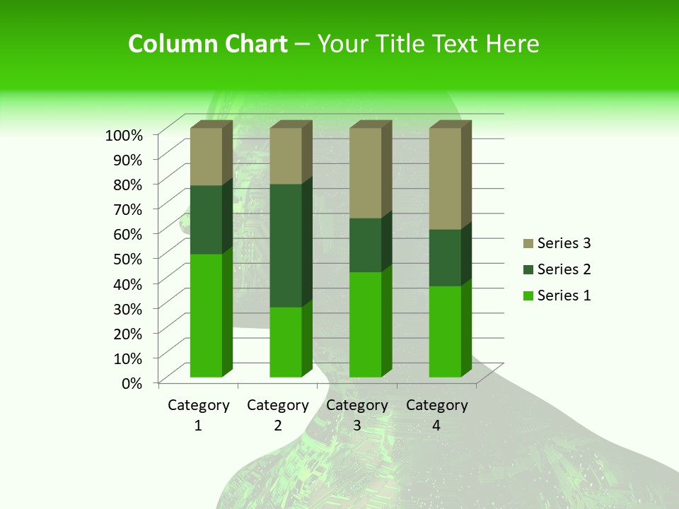Processor Object White PowerPoint Template