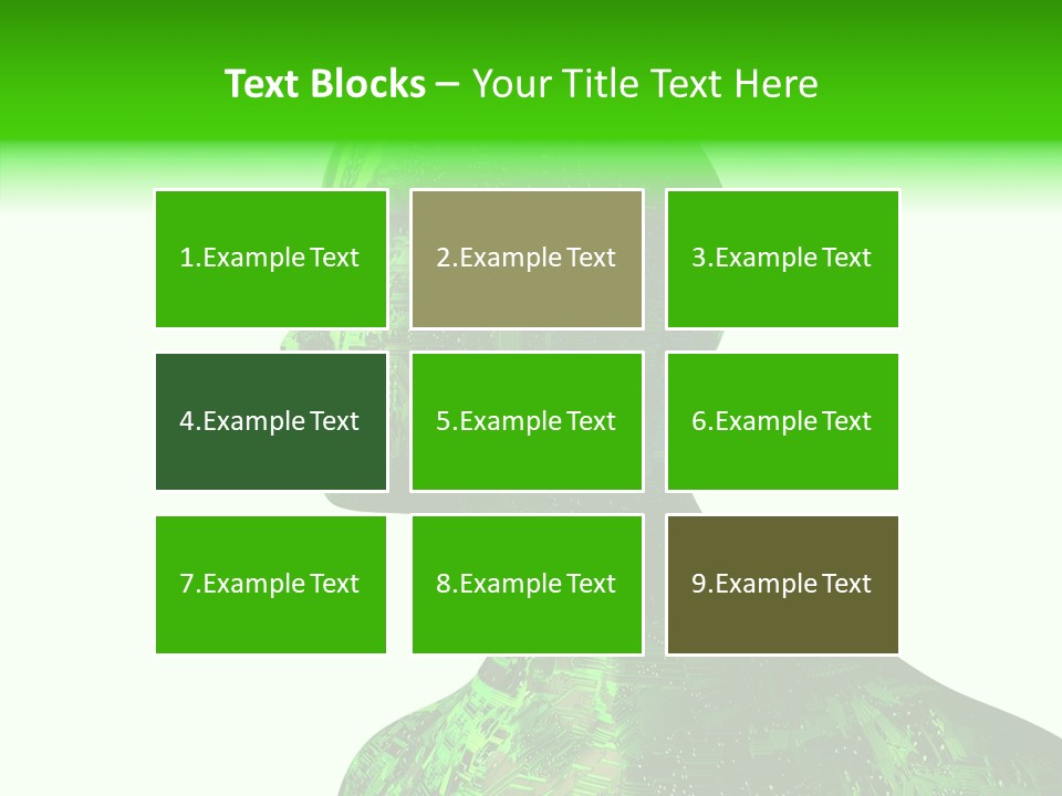 Processor Object White PowerPoint Template