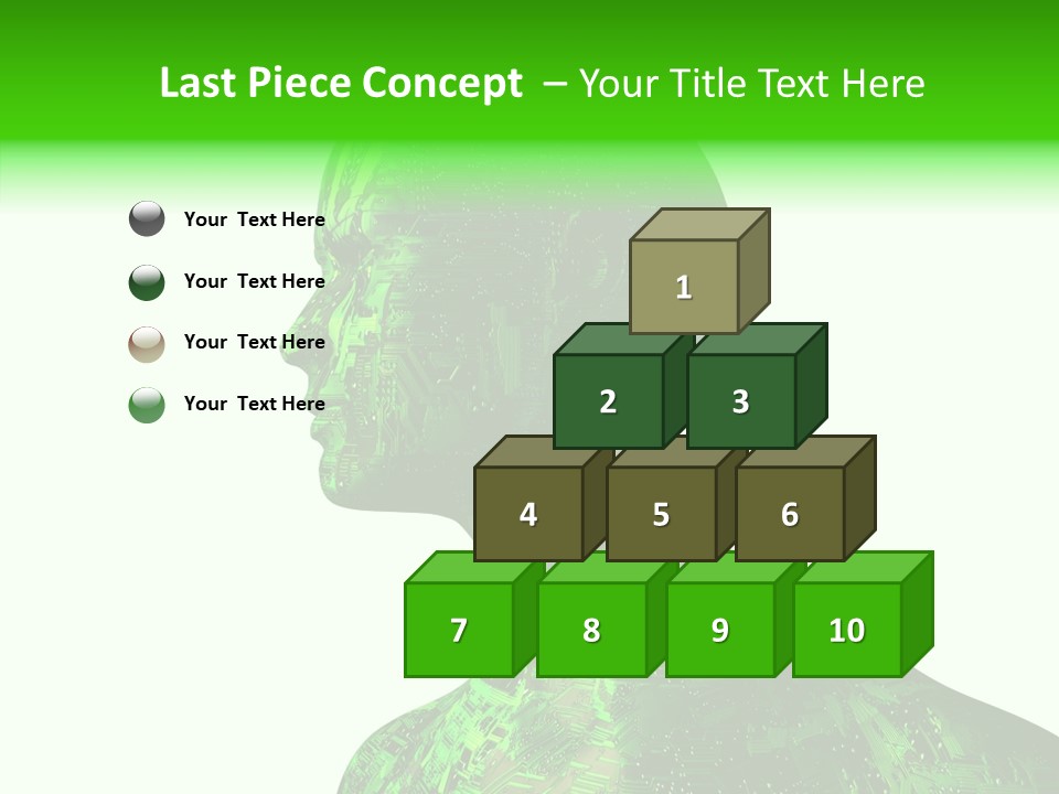 Processor Object White PowerPoint Template